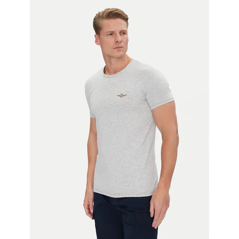Aeronautica Militare T-Shirt AM1UTI003 Γκρι Regular Fit