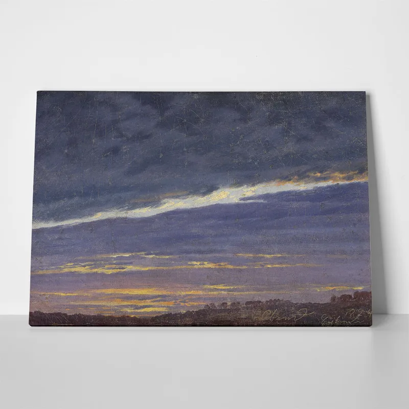 Πινακας σε καμβά CASPAR DAVID FRIEDRICH - EVENING CLOUDY SKY