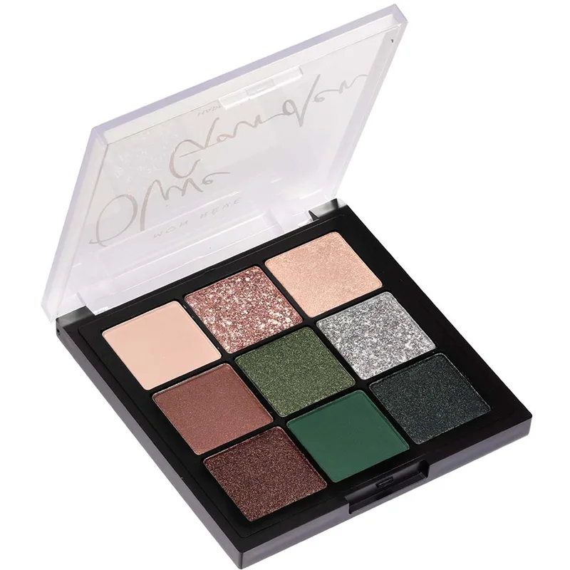 Mon Reve Happy Palettes Υψηλής Απόδοσης Παλέτα Πλούσιων Σκιών Μακράς Διάρκειας σε Γήινες Κομψές Ματ, Σατινέ & Ιριδίζουσες Υφές 1 Τεμάχιο - 06 Olive Garden