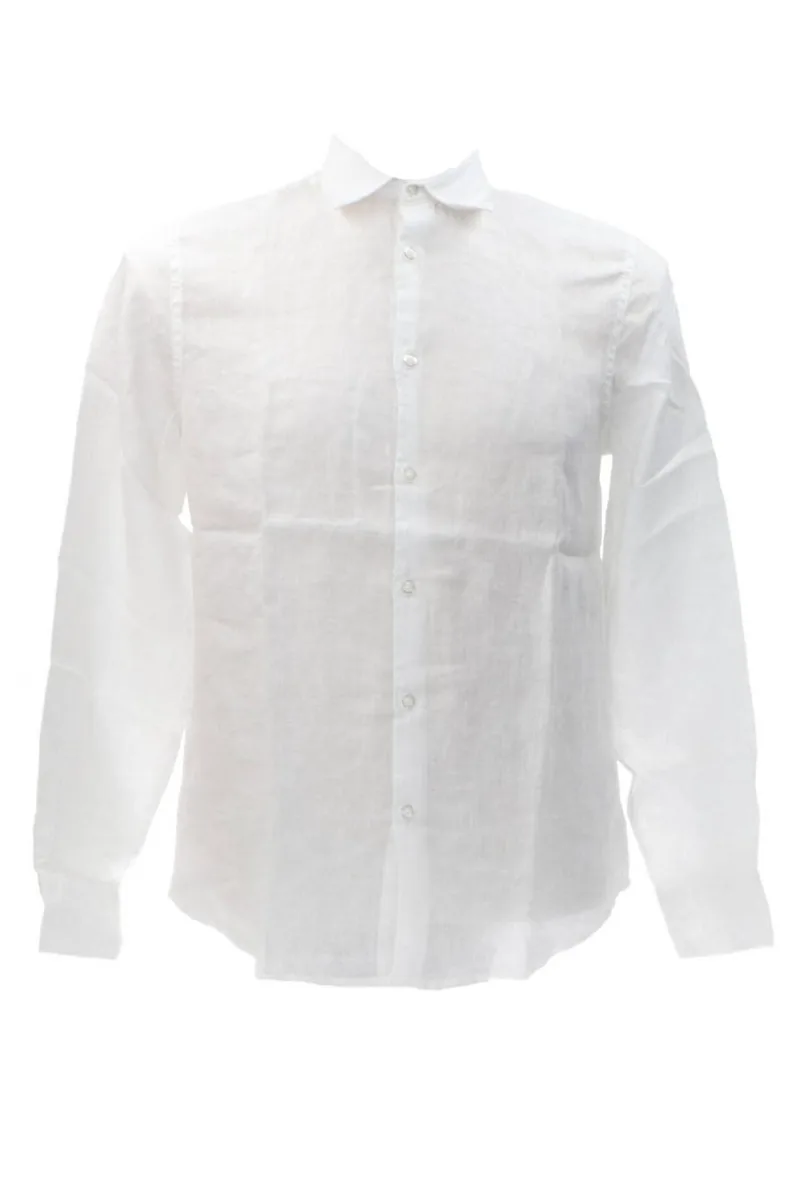 SEINSE Πουκάμισα CAMICIA M/L - ΑΣΠΡΟ-CE985SS-WHITE
