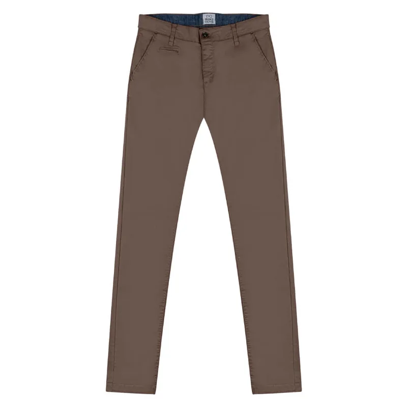 Prince Oliver Chinos Καμηλό All Season (Slim Fit)