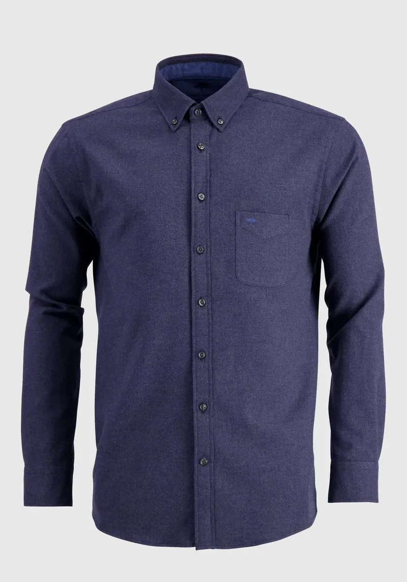 Fynch Hatton Πουκάμισο της σειράς Flannel - 1213 6010 6013 Navy