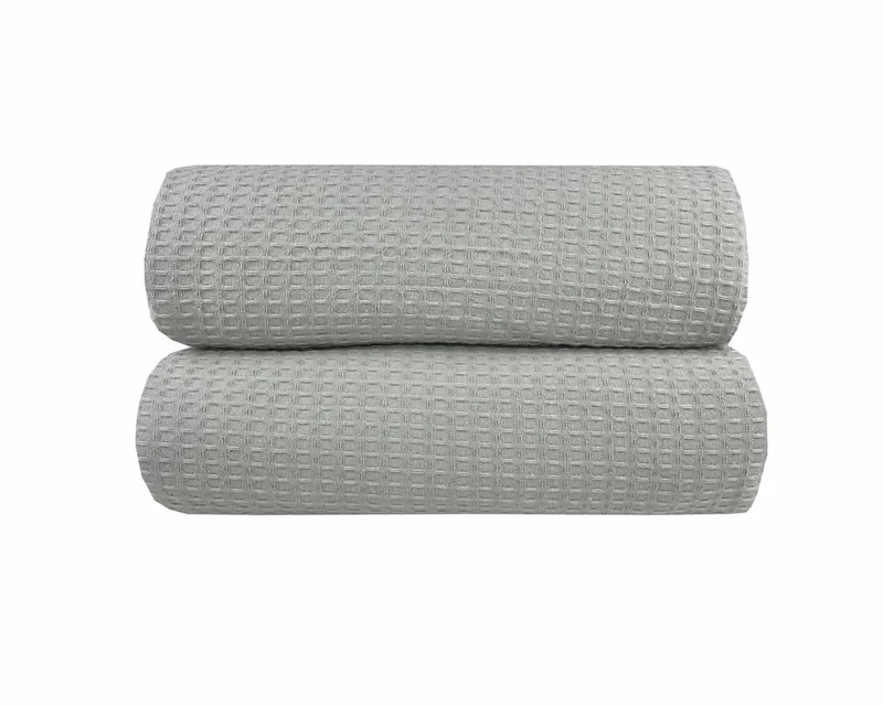 Κουβέρτα Πικέ Μονή Waffle 165χ245 Light Grey - Astron Italy