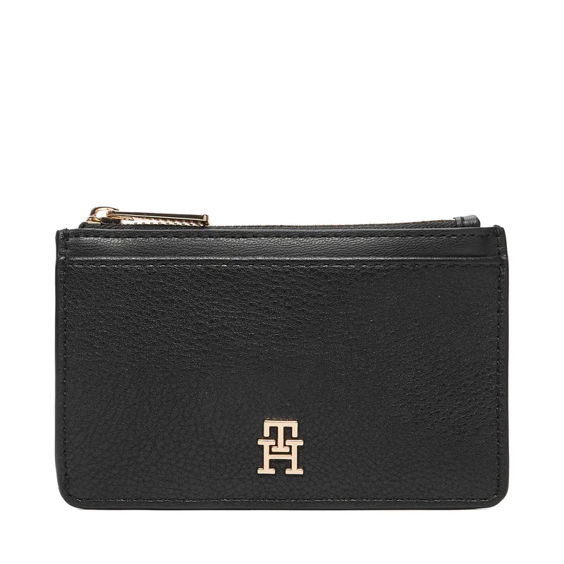 Πορτοφόλι Tommy Hilfiger Th Icon Long Cc Holder AW0AW18867 Μαύρο