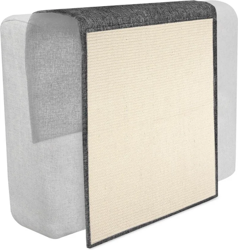 Ονυχοδρόμιο Navaris Cat Scratch Mat Sofa Shield Προστατευτικό Καναπέ από Γρατζουνιές Γάτας 130 x 45 cm - Dark Grey / White (45105.19.02)