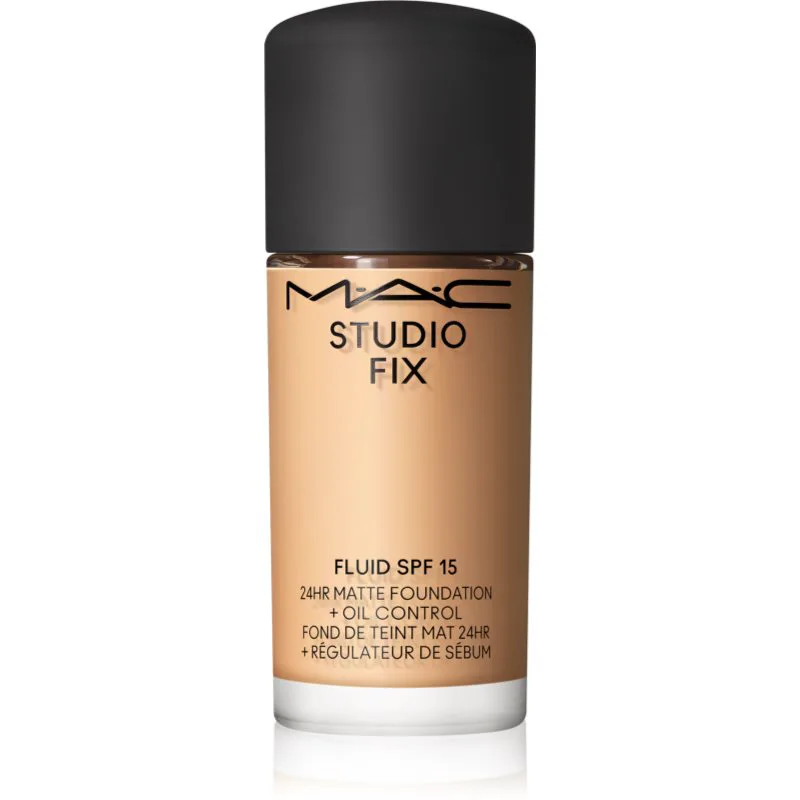 MAC Cosmetics Mini Studio Fix Fluid SPF 15 24HR Matte Foundation + Oil Control ματ μεικ απ SPF 15 απόχρωση NC25 15 ml
