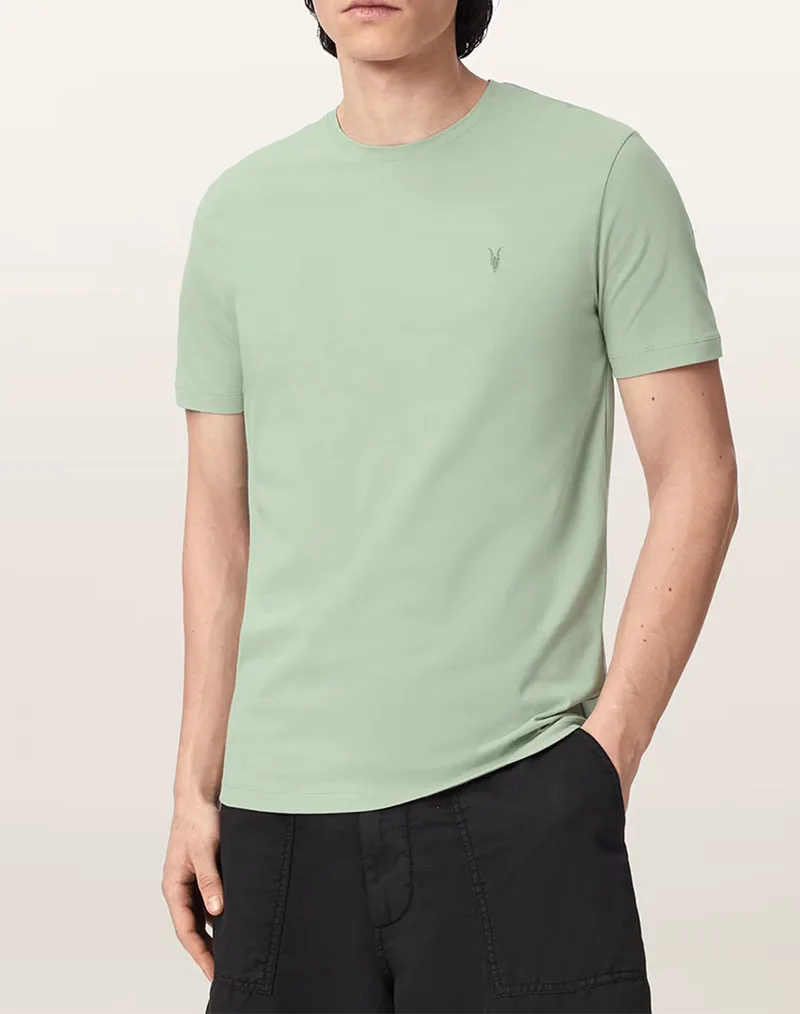 ALL SAINTS BRACE SS CREW M030JB-CELADON GREEN-Celadon Green LightGreen