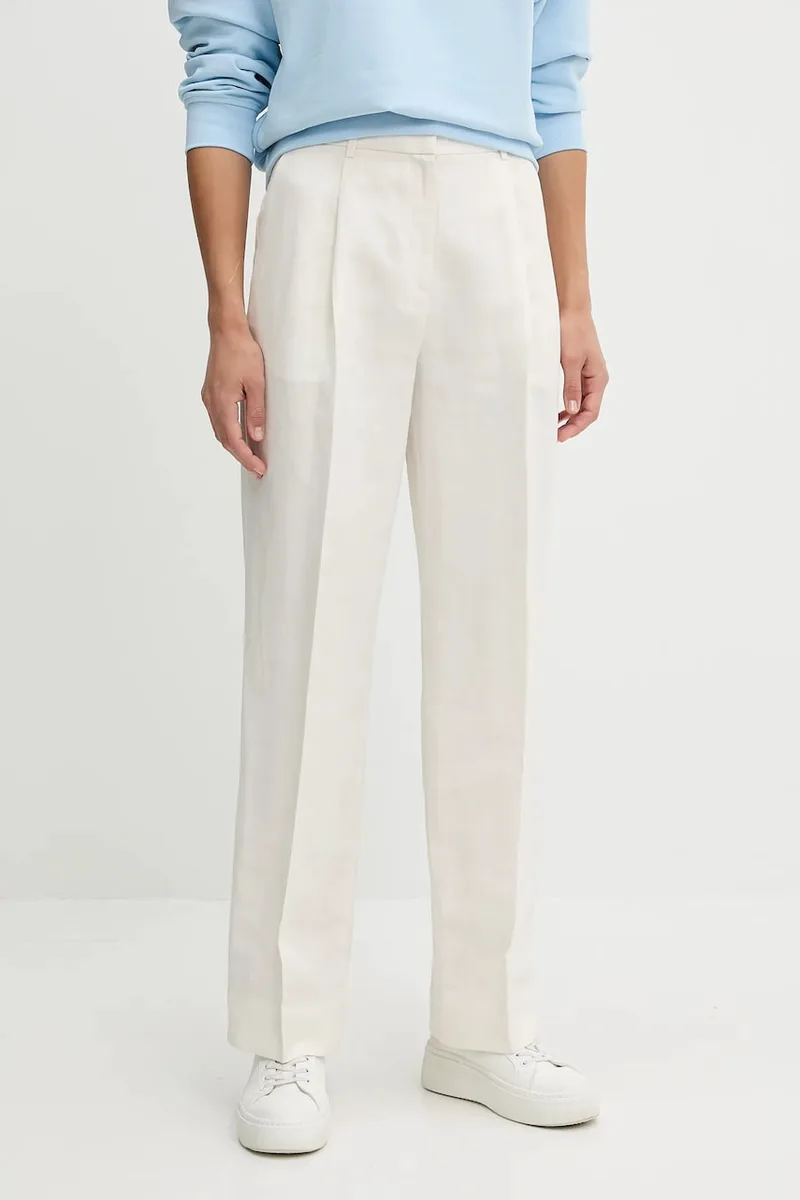 Λινό παντελόνι Calvin Klein