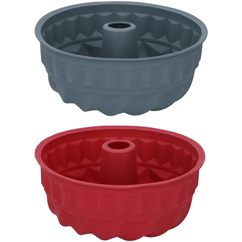 Φόρμα Κέικ Bundt Σιλικόνη 24x24x10.5cm ALPINA Σε 2 Χρώματα