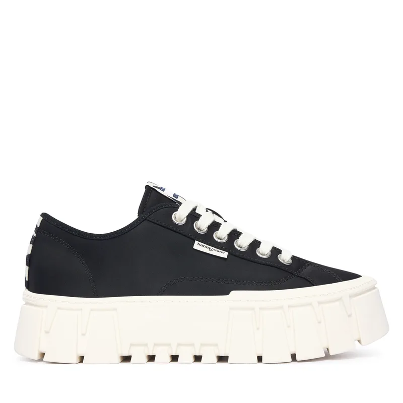 Αθλητικά Tommy Jeans Tj Platform Sneaker Zebra EN0EN03070 Μαύρο