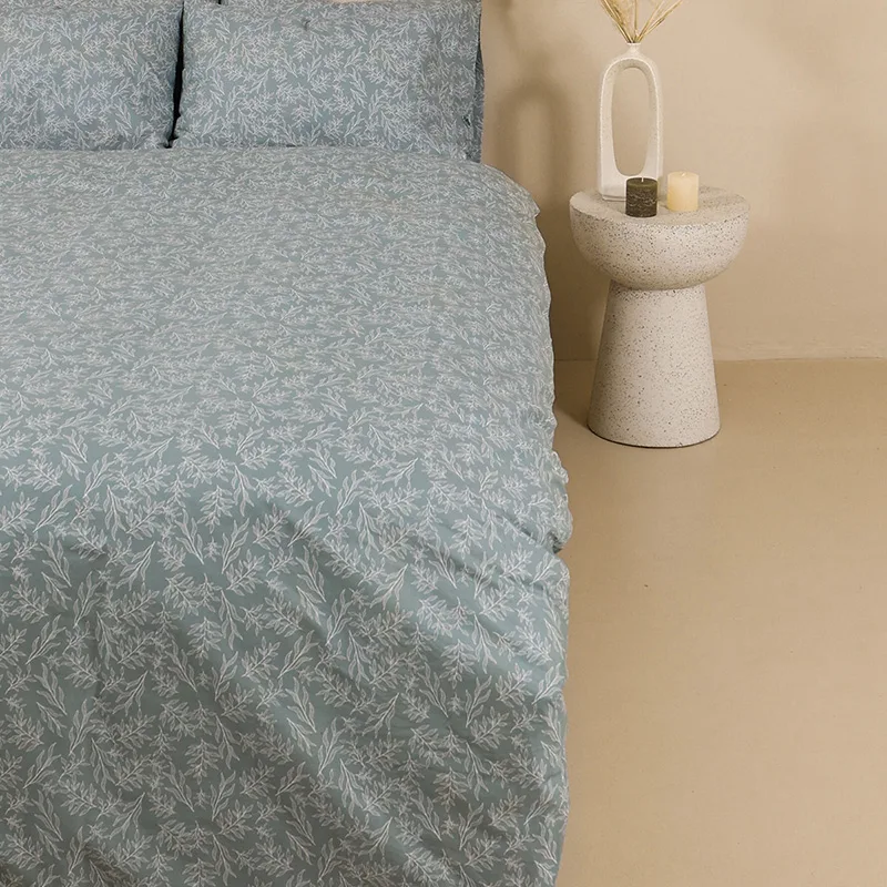 Σεντόνια Υπέρδιπλα (Σετ) 235X270 Sunshine Cotton Feelings 2052 Aqua Χωρίς Λάστιχο (235x270)