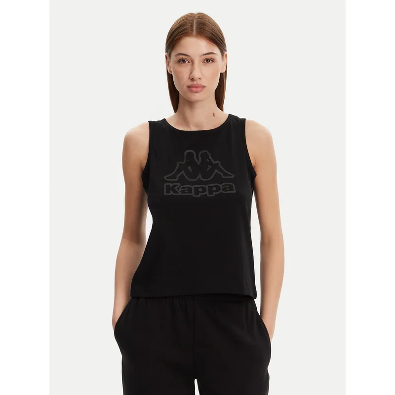 Kappa Τοπ Logo Gria 382129W Μαύρο Regular Fit