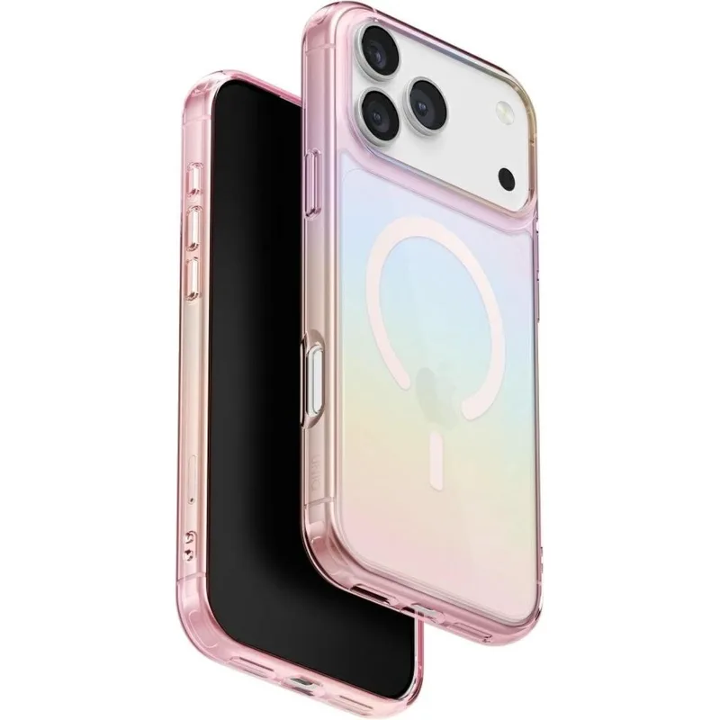 Θήκη iPhone 17 Pro Uniq Iridescia Ανθεκτική & Ιριδίζουσα με MagSafe - Ροζ Prism (UNIQ-IP6.3P(2025)-IRDMPPRS)