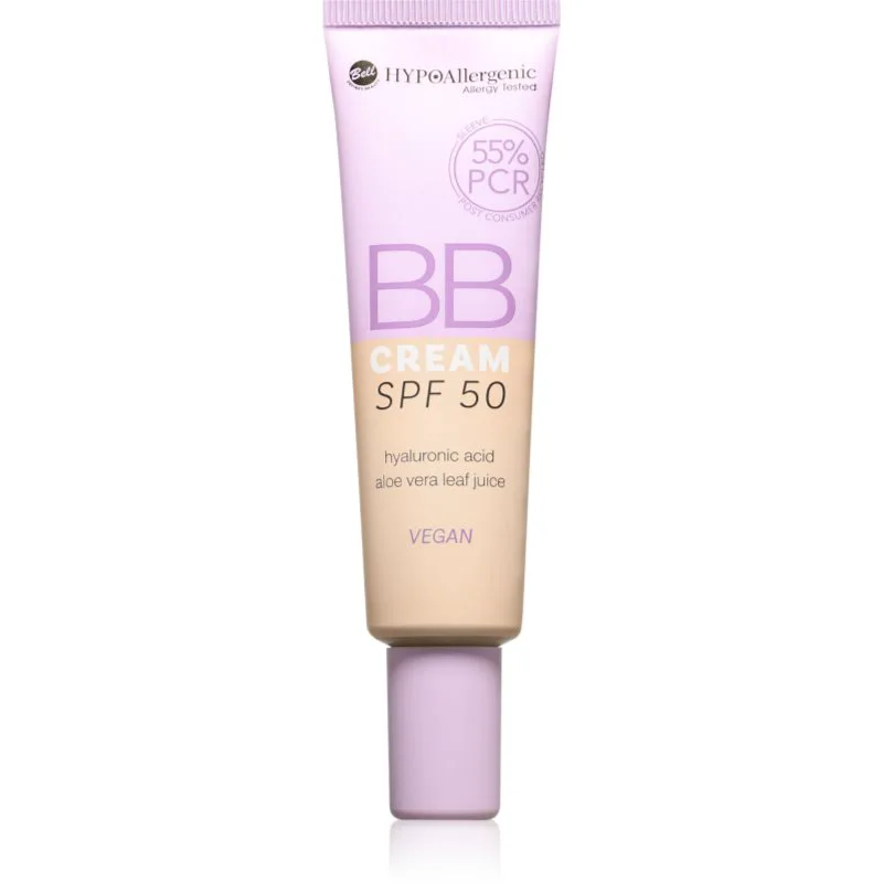 Bell HYPOallergenic ενυδατική ΒΒ κρέμα SPF 50 απόχρωση 02 Natural 30 γρ