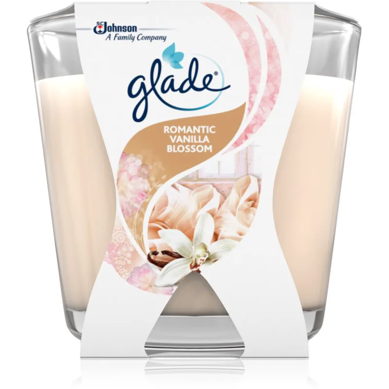 GLADE Romantic Vanilla Blossom αρωματικό κερί 70 γρ