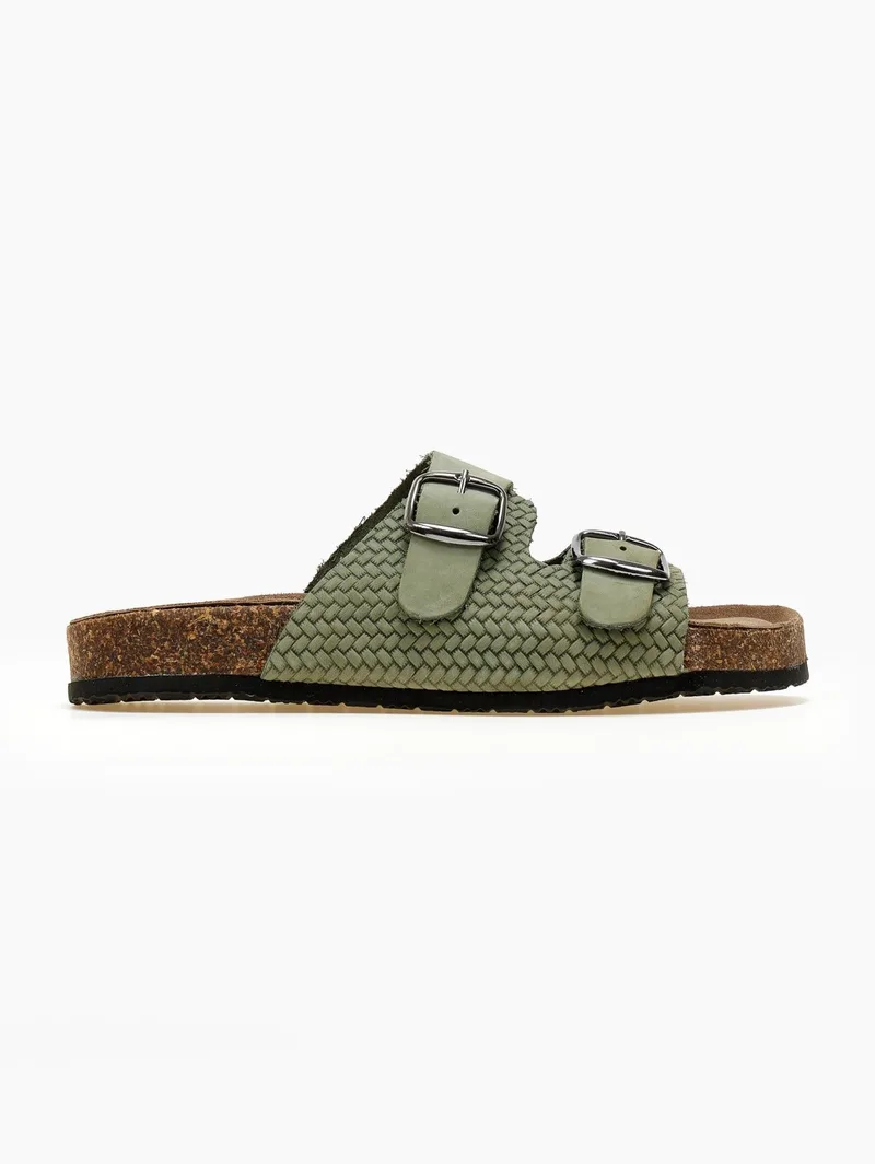 Estil Leather Sandals Anatomical Sole - 27 και 0-27 - Olive