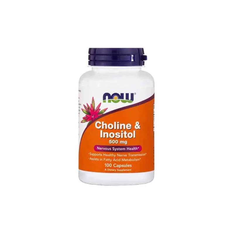 NOW Choline & Ιnositol 250/250mg (100caps) -Χολίνη και ινοσιτόλη
