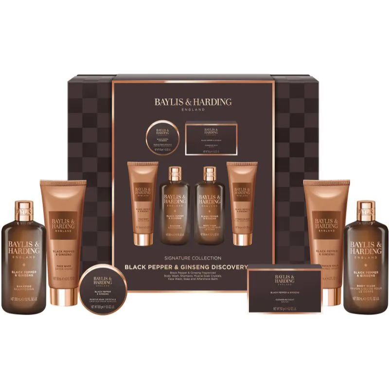 Baylis & Harding Black Pepper & Ginseng σετ δώρου για το μπάνιο για άντρες