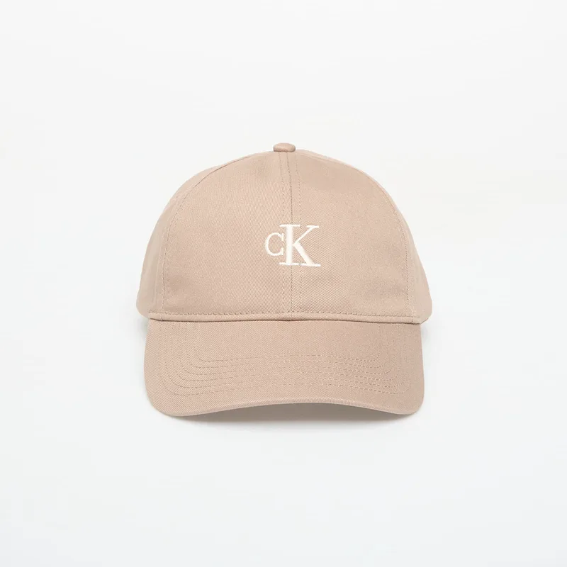 Cap Calvin Klein Monogram Embroidery Baseball Cap Desert Taupe/ Contrast Logo Universal