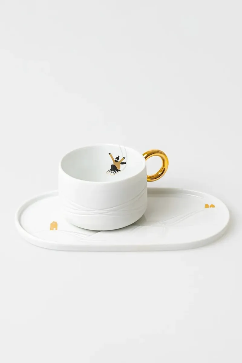 Φλιτζάνι και πιατάκι Raeder Snowy Day 275 ml