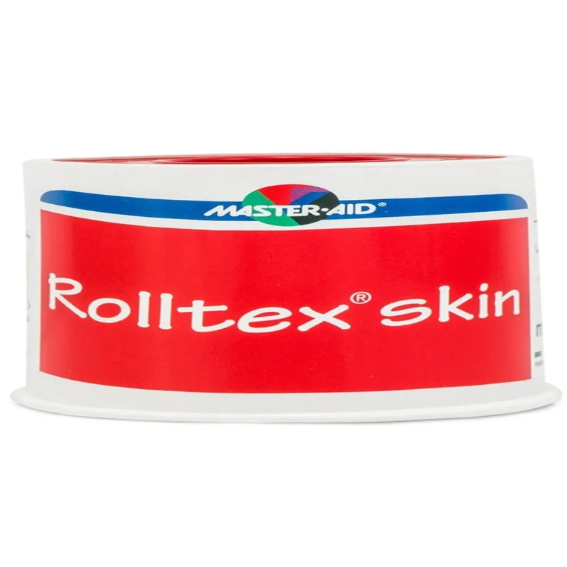 Master Aid Rolltex Skin Αυτοκόλλητη Επιδεσμική Ταινία Καφέ 5m x 1.25cm 1 Τεμάχιο