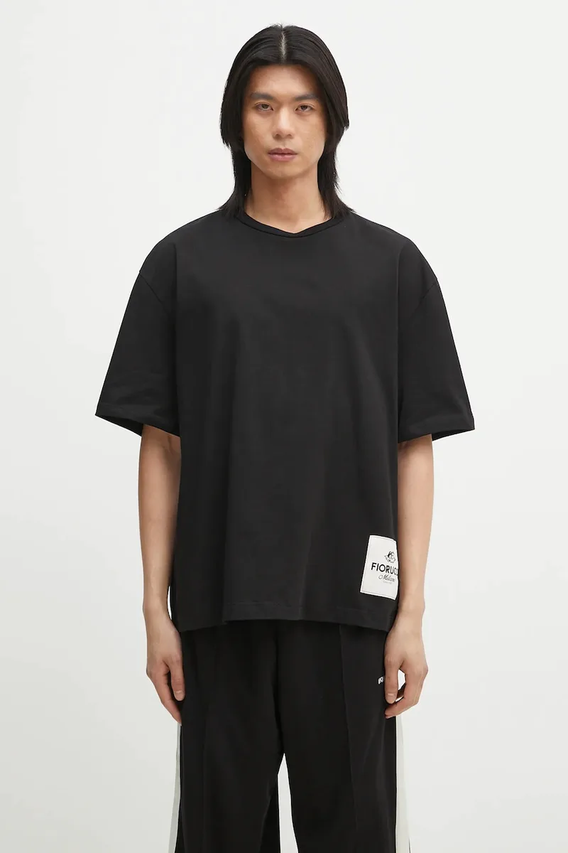 Βαμβακερό μπλουζάκι Fiorucci Logo Label Boxy Fit