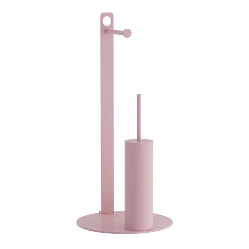 Σταντ Για Χαρτί Υγείας + Πιγκάλ (Φ28x60) Pam & Co 4-400-303 Matt Ροζ
