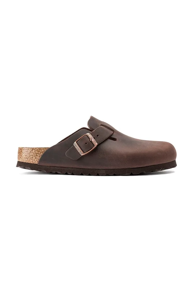 Birkenstock Δερμάτινες παντόφλες Birkenstock Boston
