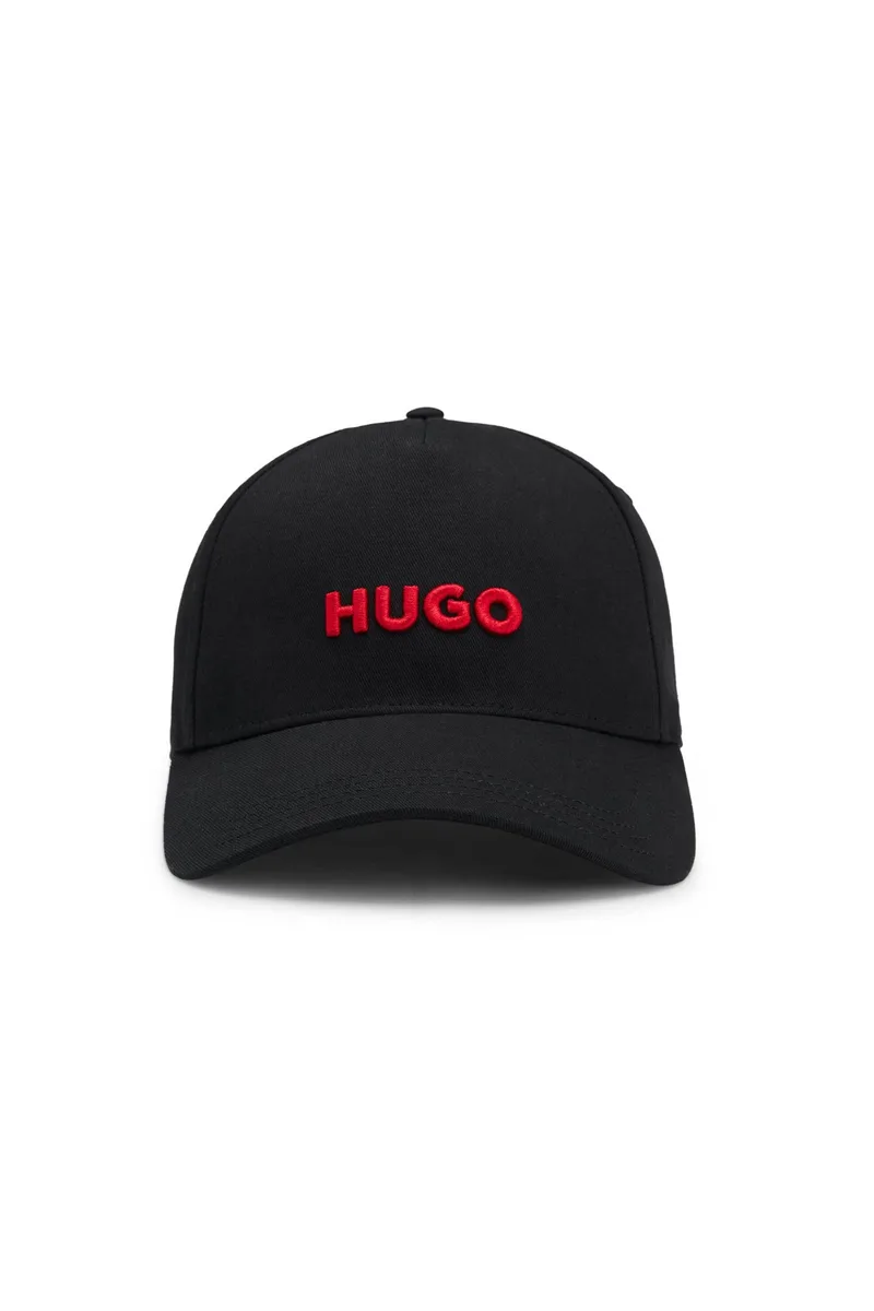 Hugo Boss ανδρικό καπέλο με κεντημένο λογότυπο "Jude" - 50533410 Μαύρο - Κόκκινο