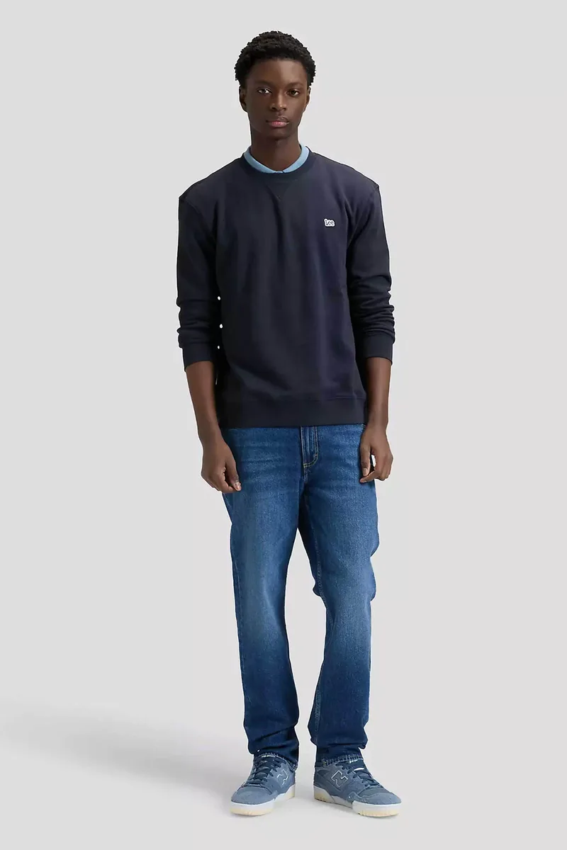 Lee® ανδρικό τζιν παντελόνι πεντάτσεπο Relaxed Straight Fit "Haden" - 112378729 Denim Blue