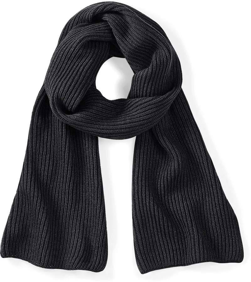 Κασκόλ B469 Beechfield Metro Knitted Black