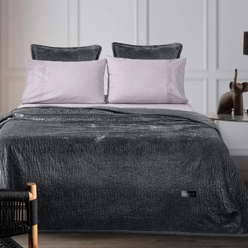 Κουβερτόριο Μονό (Σετ) 160X220 Guy Laroche Bolzano Anthracite (160x220)