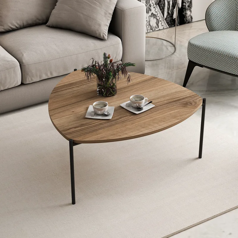 Τραπέζι Σαλονιού Lenny - Walnut 506Mnr1218 (90x40x89)
