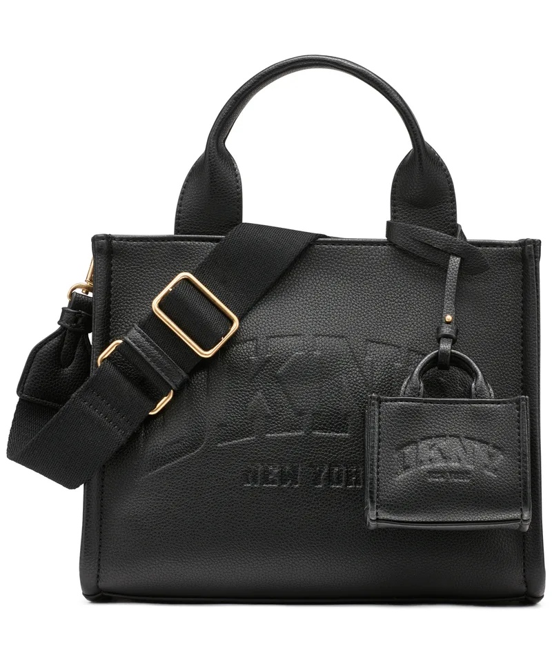 DKNY ΓΥΝΑΙΚΕΙΑ TOTE HANDBAG HADLEE R53AAC80 71W1 BLK/GOLD