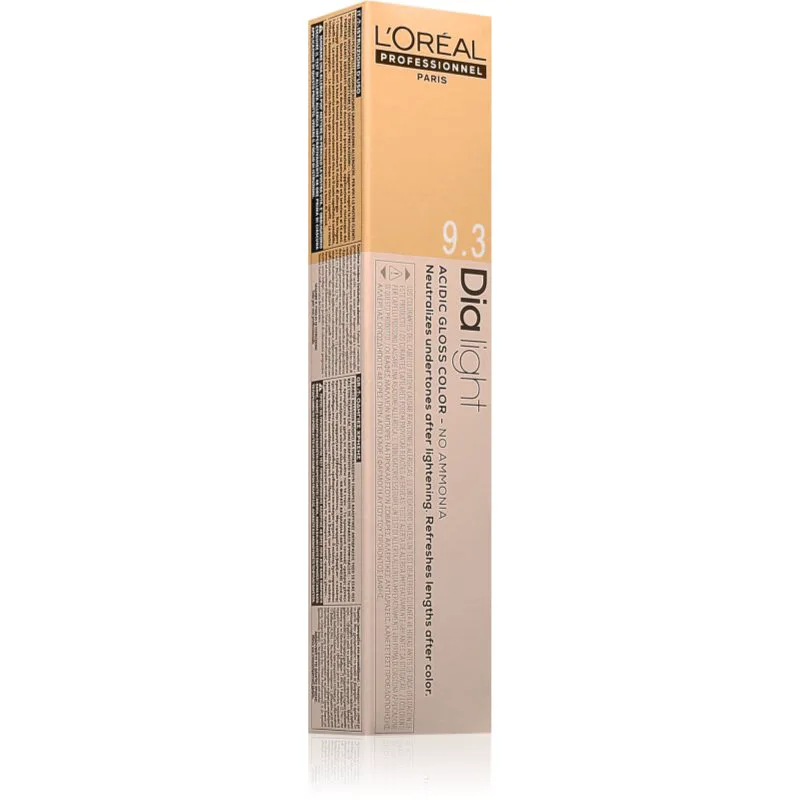 L’Oréal Professionnel Dia Light μόνιμη βαφή μαλλιών χωρίς αμμωνία απόχρωση 9.3 50 ml