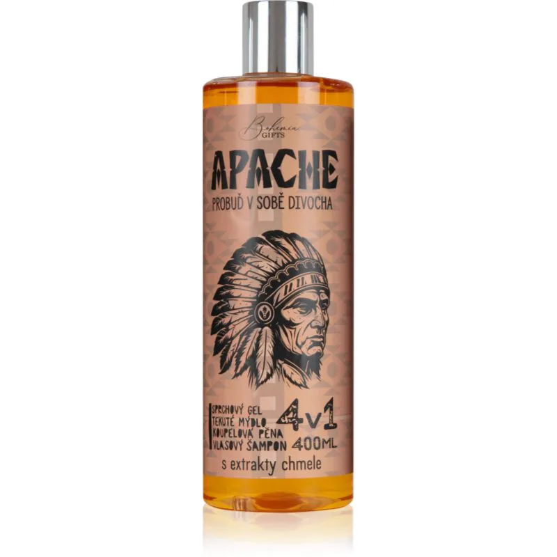 Bohemia Gifts & Cosmetics Apache τζελ πλυσίματος 4 σε 1 για άντρες 400 ml