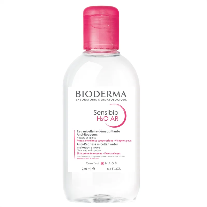 Bioderma Sensibio H2O AR Micellar Water Νερό Καθαρισμού & Ντεμακιγιάζ Προσώπου Ματιών & Χειλιών για Ευαίσθητες Επιδερμίδες με Τάση για Ερυθρότητα 250ml