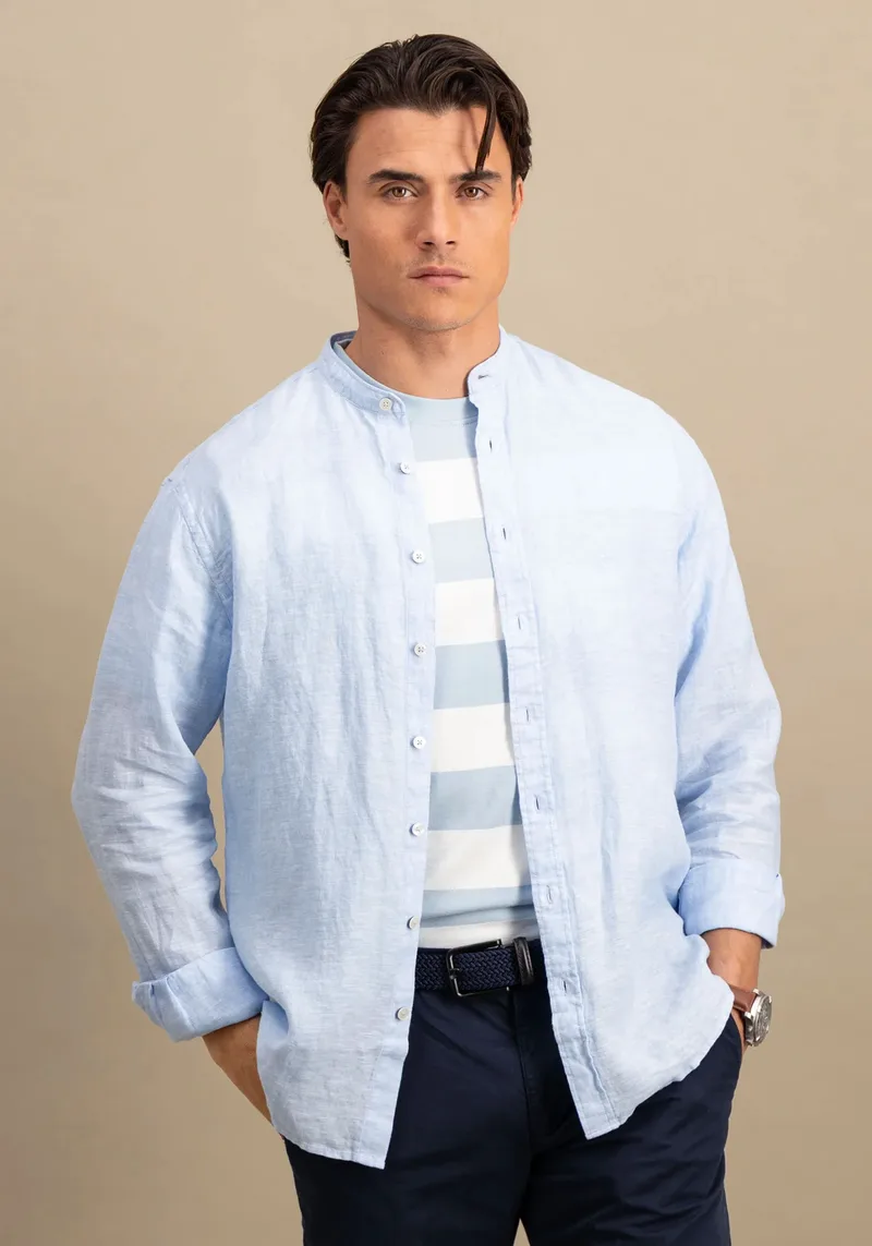 Fynch Hatton Πουκάμισο της σειράς Linen - 1513 6008 607 Summer Breeze