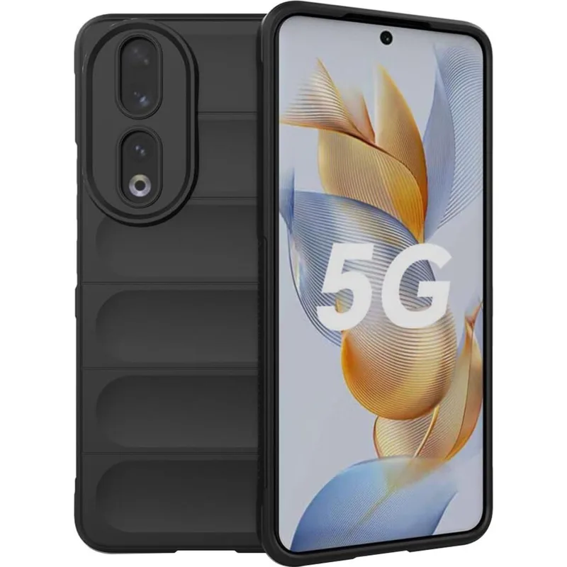 Θήκη Honor 90 Techsuit Magic Shield Σιλικόνης - Black (5949419111103)