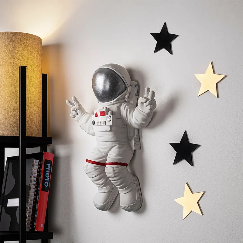 Διακοσμητικό Τοίχου Peace Sign Astronaut - 2 565Tnl1172 35x47x10 cm