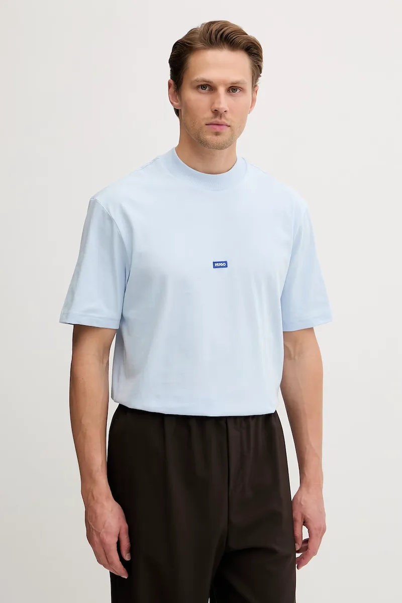 HUGO Blue t-shirt Ανδρικό βαμβακερό Nieros