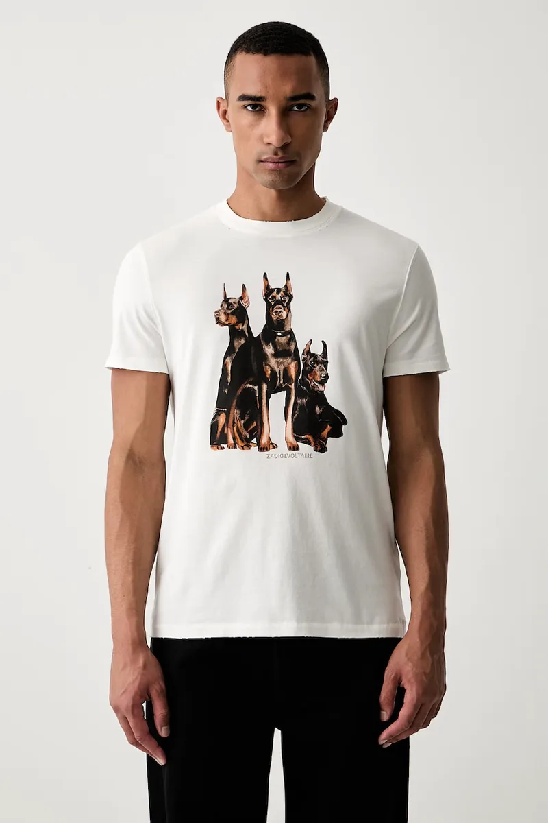 Zadig&Voltaire t-shirt ανδρικό βαμβακερό JIMMY