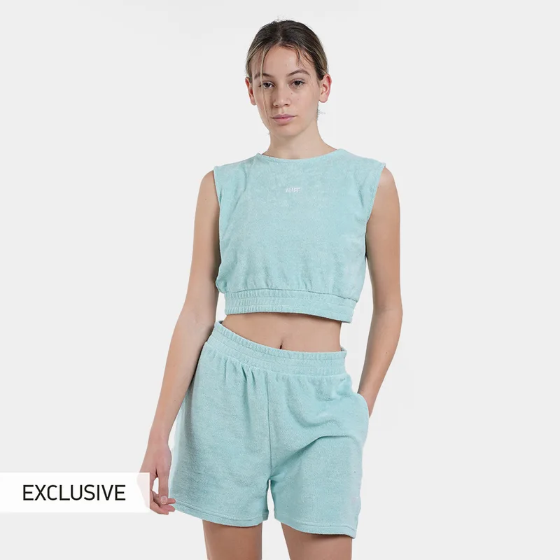 Nuff Γυναικείο Cropped Αμάνικο T-Shirt (9000100554_3218)