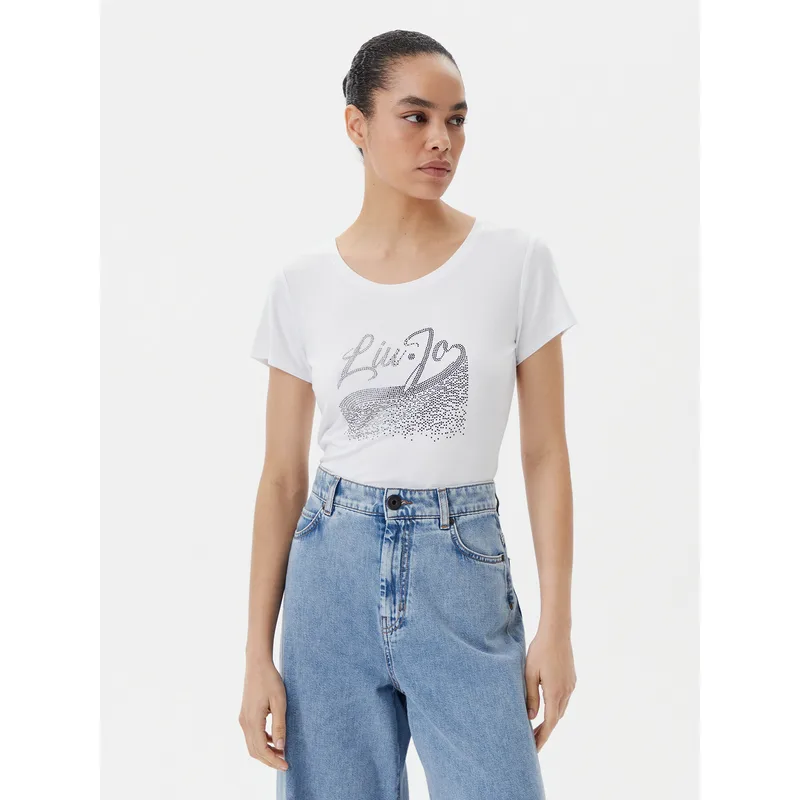 Liu Jo Beachwear T-Shirt VA5157 JS360 Λευκό Regular Fit