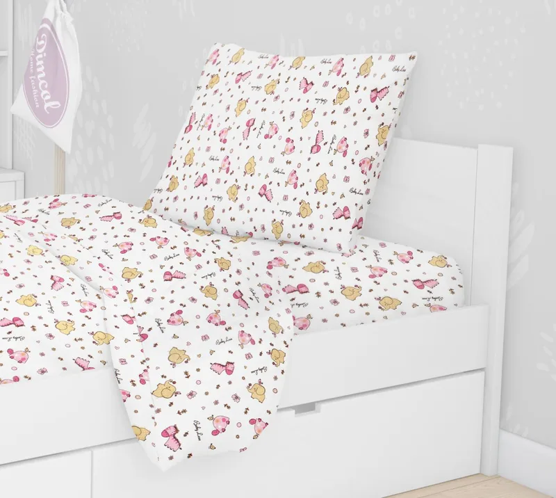 ΜΑΞΙΛΑΡΟΘΗΚΗ ΕΜΠΡΙΜΕ kids Elephant 172 50X70 Ροζ Cotton 100%