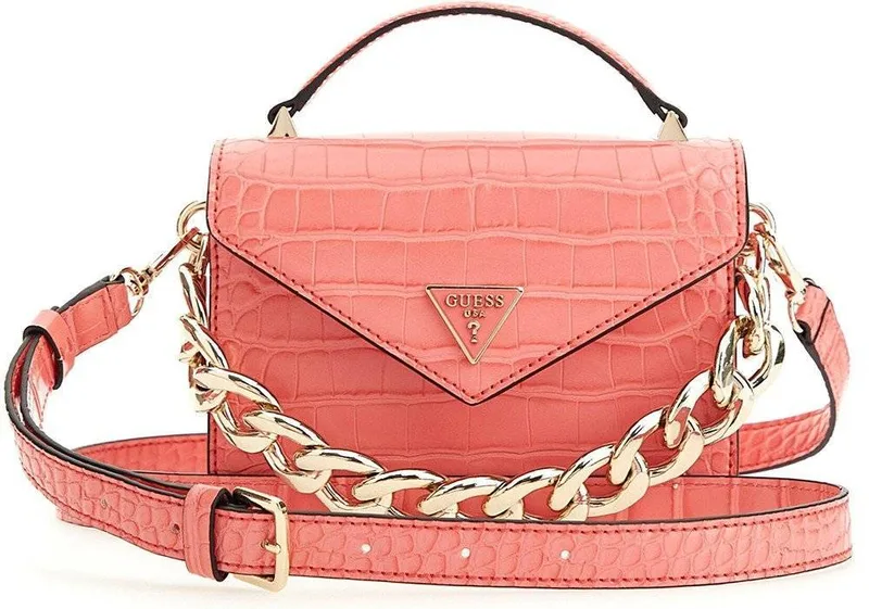 ΤΣΑΝΤΑ ΧΕΙΡΟΣ GUESS RETOUR MINI HWCG8664780 ΚΟΡΑΛΙ
