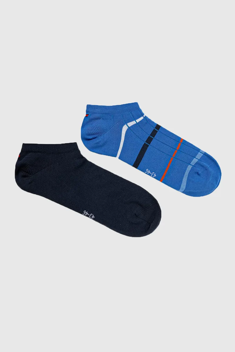 Tommy Hilfiger ανδρικές κάλτσες σοσόνια TH Men Sneaker Summer Breton (Συσκ. με 2 ζεύγη)-701238499-004