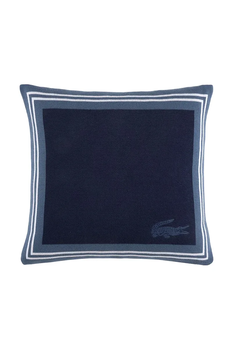 Βαμβακερή μαξιλαροθήκη Lacoste L FRAME Marine 45 x 45 cm