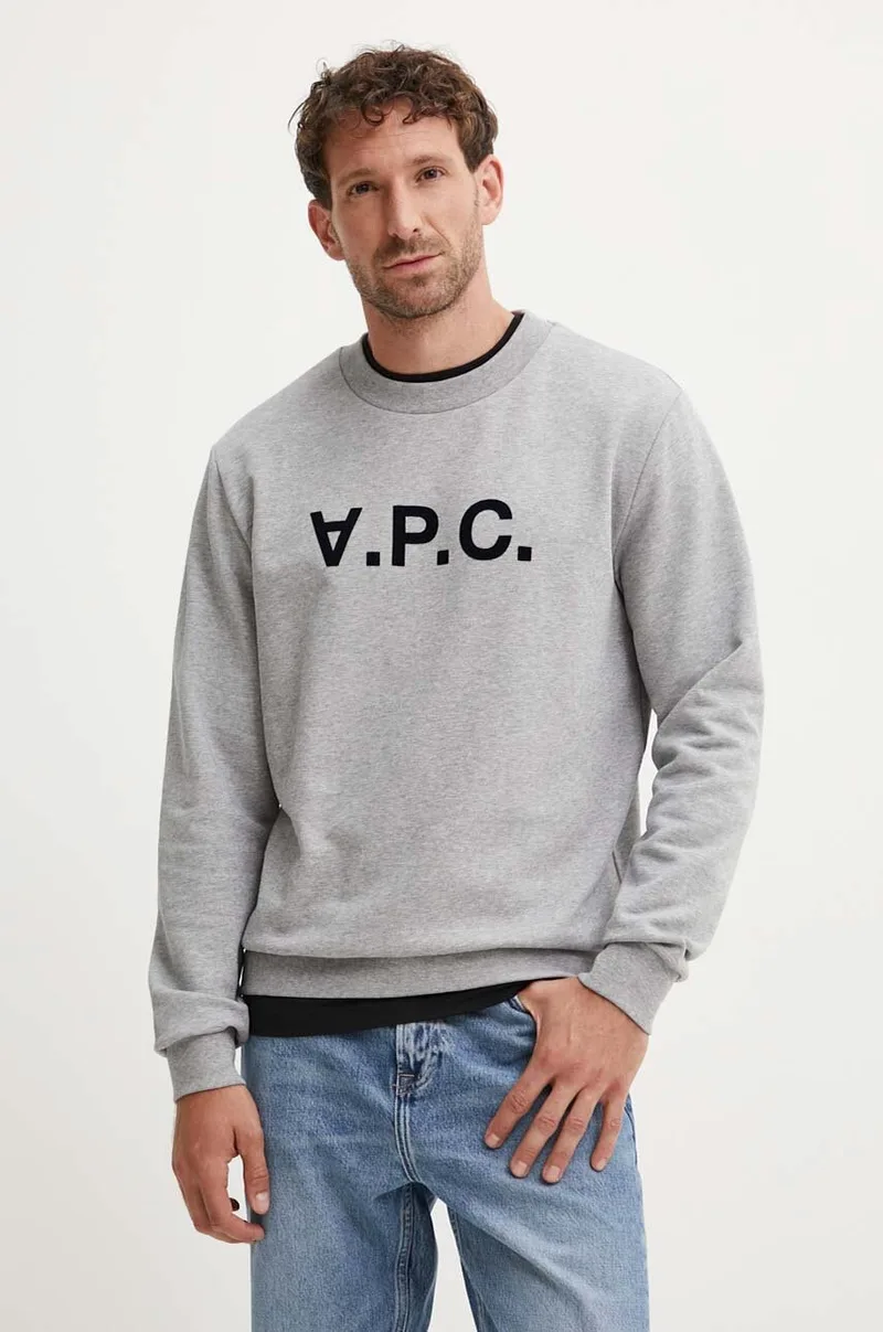 Βαμβακερή μπλούζα A.P.C. sweat standard grand vpc GOTS