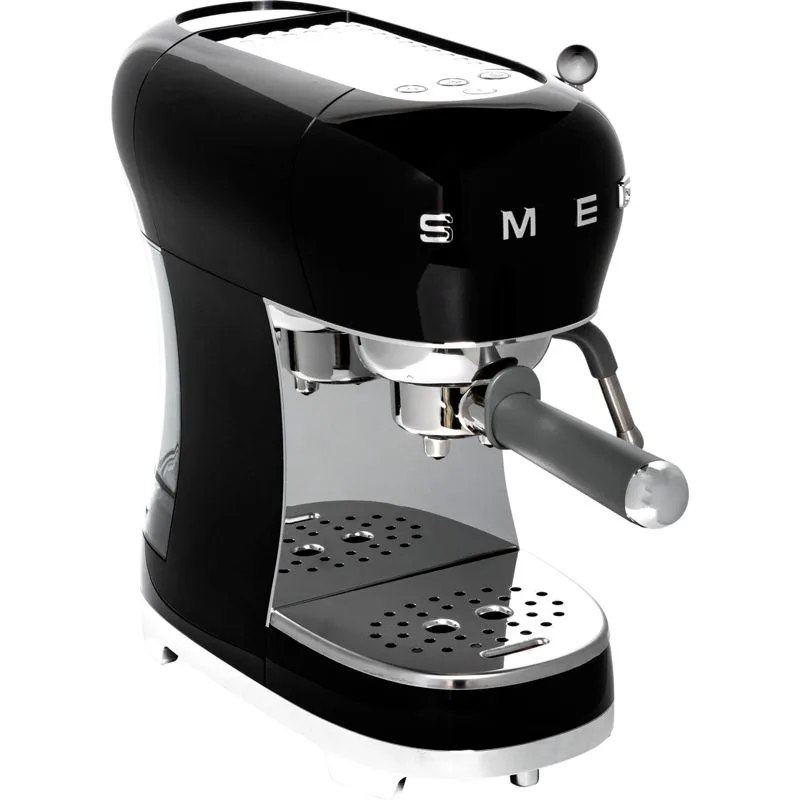 SMEG ECF02BLEU Espresso Coffee Machine, black